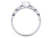 Unique I1/G Round Brilliant Cut 1.00Ct Diamond Jewelry 14Kt Solid Gold Prong Set Solitaire Anniversary Ring Band