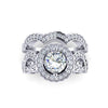Excellent I1/G 1.80Ct Not Enhanced Diamond Bridal Ring Engagement Set Band 14Kt Solid White Gold