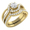 I1/G 1.75Ct Not Enhanced Diamond Jewelry 14Kt Solid Gold Bridal Ring Engagement Band Set Appraisal