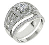 I1/G 1.75Ct Not Enhanced Diamond Designer Bridal Ring Engagement Set Band 14Kt White / Yellow / Rose Gold