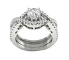 Huge I1/G 1.90Ct Natural Diamond Jewelry Prong Set Bridal Engagement Ring Band Set 14Kt Solid Gold