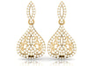 I1/G Huge 2.50Ct Round Brilliant Cut Diamond 14K White / Yellow / Rose Gold Designer Dangle Chandelier Earrings