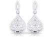 I1/G Huge 2.50Ct Round Brilliant Cut Diamond 14K White / Yellow / Rose Gold Designer Dangle Chandelier Earrings