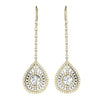 Appraisal I1/G Huge 2.30Ct Not Enhanced Diamond 14Kt Solid Gold Excellent Fashion Drop Dangle Earrings 2.35Inch