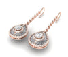 Appraisal I1/G Huge 2.30Ct Not Enhanced Diamond 14Kt Solid Gold Excellent Fashion Drop Dangle Earrings 2.35Inch