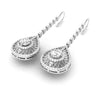 Appraisal I1/G Huge 2.30Ct Not Enhanced Diamond 14Kt Solid Gold Excellent Fashion Drop Dangle Earrings 2.35Inch
