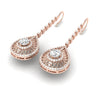 Appraisal I1/G Huge 2.30Ct Not Enhanced Diamond 14Kt Solid Gold Excellent Fashion Drop Dangle Earrings 2.35Inch