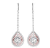Appraisal I1/G Huge 2.30Ct Not Enhanced Diamond 14Kt Solid Gold Excellent Fashion Drop Dangle Earrings 2.35Inch
