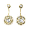 Round Cut I1/G Huge 3.00Ct Diamond 14K White / Yellow / Rose Gold Prong & Bezel Set Fashion Dangle Earrings