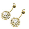 Round Cut I1/G Huge 3.00Ct Diamond 14K White / Yellow / Rose Gold Prong & Bezel Set Fashion Dangle Earrings