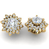 Huge I1/G Real 2.20Ct Diamond Jewelry 14Kt Solid Gold Unique Cluster Studs Earrings Prong Set