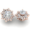 Huge I1/G Real 2.20Ct Diamond Jewelry 14Kt Solid Gold Unique Cluster Studs Earrings Prong Set