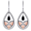 I1/G 1.50Ct Real Diamond 1.90Inch Dangle Chandelier Earrings14K White / Yellow / Rose Gold Appraisal