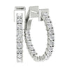Unique SI1/G Round 1.75Ct Diamond 14Kt Solid Gold Prong Set Hoop Huggies Earrings 0.85Inch