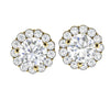 Prong Set I1/G Not Enhanced 1.60Ct Diamond Solid 14K White Gold Removable Jacket Stud Earrings 8.35MM