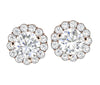 Prong Set I1/G Not Enhanced 1.60Ct Diamond Solid 14K White Gold Removable Jacket Stud Earrings 8.35MM
