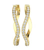 Prong Set I1/G Not Enhanced 1.50Ct Sparkly Diamond Jewelry 14K Solid Gold Hoop Huggies Earrings Appraisal