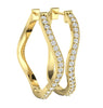 Prong Set I1/G Not Enhanced 1.50Ct Sparkly Diamond Jewelry 14K Solid Gold Hoop Huggies Earrings Appraisal