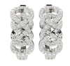 I1/G Genuine 1.01Ct Diamond Jewelry Prong Set Designer Hoops Huggie Earrings Solid 14Kt White / Yellow / Rose Gold