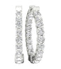 14K Solid Gold I1/G Huge 1.65Ct Round Brilliant Cut Diamond Jewelry Comfort fit Polished Shiny Hoop Huggies Earrings