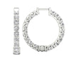 14K Solid Gold I1/G Huge 1.65Ct Round Brilliant Cut Diamond Jewelry Comfort fit Polished Shiny Hoop Huggies Earrings