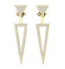 Excellent I1/G 1.00Ct Not Enhanced Diamond 14K White / Yellow / Rose Gold removable jacket Prong Set Stud Earrings