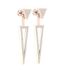 Excellent I1/G 1.00Ct Not Enhanced Diamond 14K White / Yellow / Rose Gold removable jacket Prong Set Stud Earrings