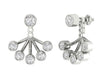 Excellent I1/G Natural 0.85Ct Diamond Jewelry 14Kt Solid Gold Bezel Set removable jacket Stud Earrings