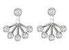 Excellent I1/G Natural 0.85Ct Diamond Jewelry 14Kt Solid Gold Bezel Set removable jacket Stud Earrings