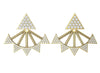 Excellent removable jacket Stud Earrings Sparkly I1/G 0.75Ct Round Brilliant Cut Diamond 14Kt Solid Gold Appraisal