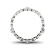 Unique Ladies Round Brilliant Cut I1/G 0.40Ct Diamond Designer Eternity Anniversary Ring Band 14K Solid Gold