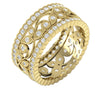 Excellent SI1/G 1.75Ct Round Diamond 14Kt Solid Gold Designer Eternity Ring Wedding Band 9.55MM
