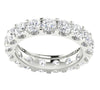 Excellent I1/G Huge Sparkly 5.00Ct Real Diamond Eternity Engagement Ring Band 14Kt White / Yellow / Rose Gold