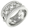 Appraisal I1/G 1.50Ct Round Brilliant Cut Diamond Solid 14Kt White Gold Designer Eternity Engagement Ring Band
