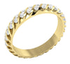 Bar Set I1/G 1.00Ct Round Brilliant Cut Diamond Jewelry 14K Solid Gold Eternity Ring Anniversary Band