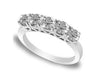 I1/G Round Brilliant Cut 0.75Ct Diamond Jewelry 14Kt Solid Gold Five Stone Ring Engagement Band Appraisal