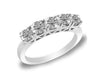 I1/G Round Brilliant Cut 0.75Ct Diamond Jewelry 14Kt Solid Gold Five Stone Ring Engagement Band Appraisal