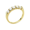 Prong Set I1/G Natural 0.75Ct Diamond Solid 14K Yellow Gold Five Stone Ring Engagement Wedding Band