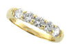 Prong Set I1/G Natural 0.75Ct Diamond Solid 14K Yellow Gold Five Stone Ring Engagement Wedding Band