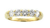 Prong Set I1/G Natural 0.75Ct Diamond Solid 14K Yellow Gold Five Stone Ring Engagement Wedding Band