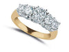 Excellent I1/G 1.01Ct Not Enhanced Diamond 14K Solid Gold 4.20MM Five Stone Anniversary Ring Band