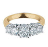 Excellent I1/G 1.01Ct Not Enhanced Diamond 14K Solid Gold 4.20MM Five Stone Anniversary Ring Band