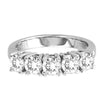 Excellent I1/G 1.01Ct Round Brilliant Cut Diamond 14K White / Yellow / Rose Gold Five Stone Anniversary Wedding Ring Band