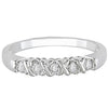I1/G Real 0.50Ct Diamond Jewelry Solid 14Kt White Gold Comfort fit Polished Shiny Five Stone Engagement Ring Band