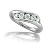 Channel Set Five Stone Wedding Ring Band I1/G 1.25Ct Natural Diamond Jewelry 14Kt Solid Gold Appraisal