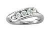 Channel Set Five Stone Wedding Ring Band I1/G 1.25Ct Natural Diamond Jewelry 14Kt Solid Gold Appraisal