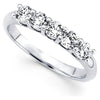 5 Stone Anniversary Ring Band I1/G 0.50Ct Round Brilliant Cut Diamond Jewelry Prong Set 14K White Gold
