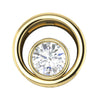 I1/H 0.50Ct Round Brilliant Cut Diamond Jewelry Bezel Set Circle Solitaire Pendant Necklace 14Kt White / Yellow / Rose Gold