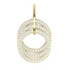 Sparkly I1/G 1.50Ct Round Brilliant Cut Diamond 14Kt White / Yellow / Rose Gold Circle Pendant Necklace