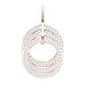 Sparkly I1/G 1.50Ct Round Brilliant Cut Diamond 14Kt White / Yellow / Rose Gold Circle Pendant Necklace